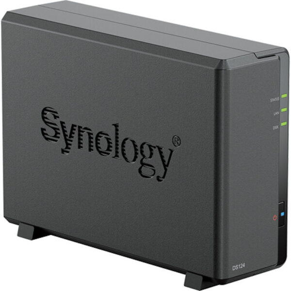 Synology DS124 1-Bay NAS Storage (Realtek RTD1619B Quad Core 1.7 GHz, 1GB DDR4, 1 X 1GbE)