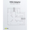 Goobay WH TV VESA Adapter for TV Wall Mount (Max: 200x200) 63267