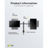 Goobay 32 Inch Monitor Mount/bracket Single Flex 58528 / Dual Flex 58529 for 17''-32''