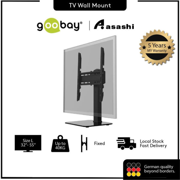 Goobay TV Stand Basic Fix Mono (32"-55") 58524 - Black