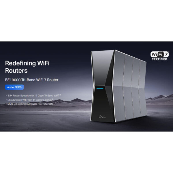 TP-Link Archer BE805 BE19000 Tri-Band Wi-Fi 7 Router