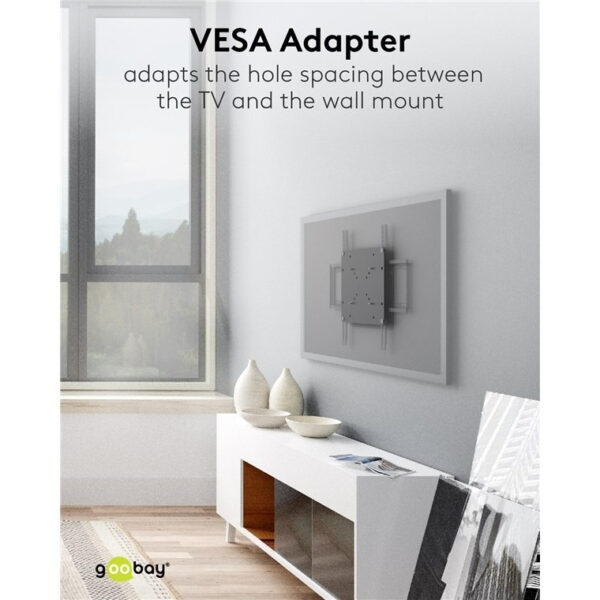 Goobay WH TV VESA Adapter for TV Wall Mount (Max: 200x200) 63267