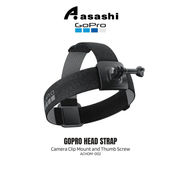 GoPro Strappy - Head Strap, Top Strap Camera Clip Mount and Thumb Screw ACHOM-002