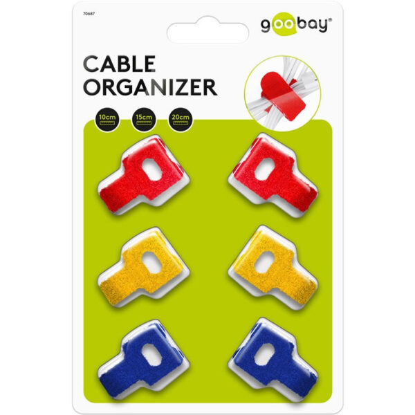 Goobay Cable Management Hook & Loop SET 6-Pcs 70687