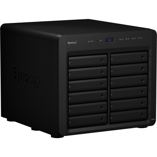 Synology DS3622XS 12-Bay Diskstation NAS Storage (Intel Xeon D-1531 6-Core 2.2 up to 2.7Ghz, 16GB DDR4 ECC , 2 x 10GbE, 2 x 1GbE)