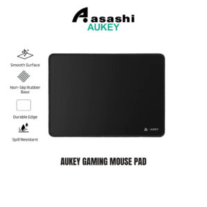 Aukey Gaming Mouse Pad with Smooth Surface, Non-Slip Rubber Base, and Anti-Fraying Stitched Edges RGB mousepad
