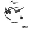SHOKZ OpenComm 2 Bone Conduction Open-Ear Bluetooth Headset With Noise-Canceling Microphone
