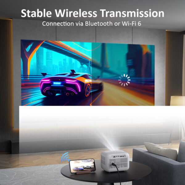 Yaber L1 Lifestyle Projector , 250 ANSI Lumens, Android TV 9.0, 5W X 1 Speaker