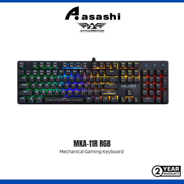 Armaggeddon Mka-11r Mechanical Gaming Keyboard -Black