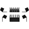 Goobay Cable Management 5 Slots Plastic 2pcs - Black 70433