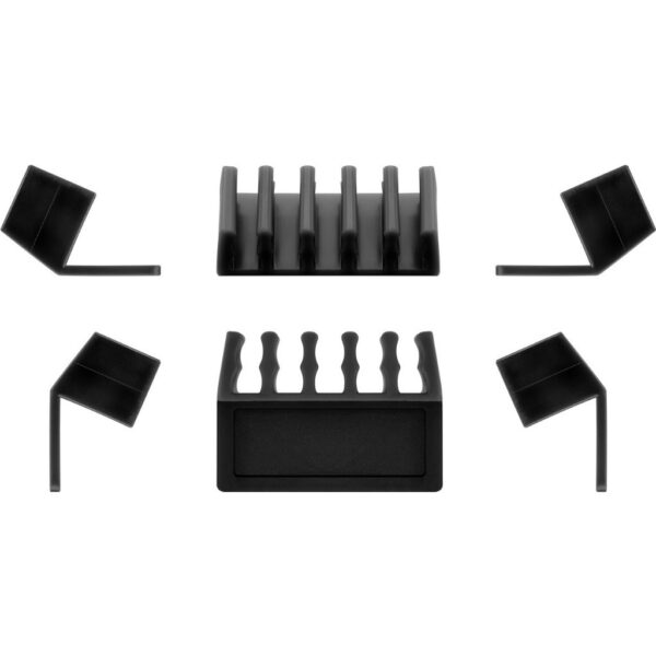 Goobay Cable Management 5 Slots Plastic 2pcs - Black 70433
