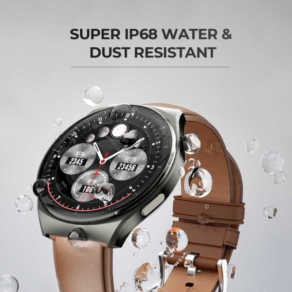 Aukey SW-2U Alloy Frame Amoled Display Smart Watch (1.43")
