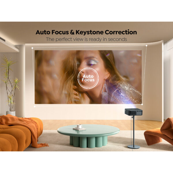 Yaber K2S Entertainment Projector Android 9.0 with Build-in TV Dongle, 1080P FHD, 800 ANSI Lumens