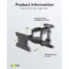 Goobay WH FULLMOTION OLED TV Wall mount L (32-65") 49956 - Black