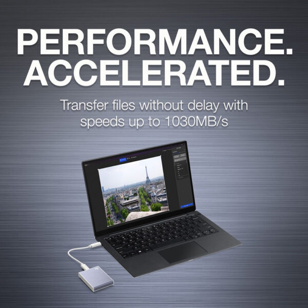 Seagate One Touch USB3.2 Gen2 Type-C Portable SSD - (Up to 1030MB/s Read Speed)