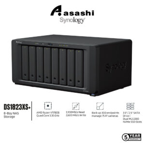 b8d0f7a7c7293e3639a877510478f9dc.jpeg Synology DS1823xs+ 8-Bay NAS Storage (AMD Ryzen V1780B Quad Core 3.35 GHz, 8GB D4 ECC, 2 x GbE LAN, 1 x 10GbE LAN)