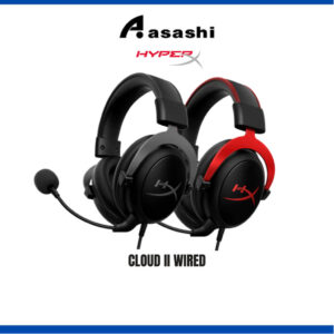 HyperX Cloud II - Gaming Headset (Black-Gunmetal/Black-Red) (KHX-HSCP-GM/KHX-HSCP-RD)