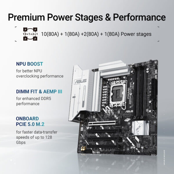 ASUS PRIME Z890M-PLUS WIFI-CSM (LGA1851) mATX Motherboard