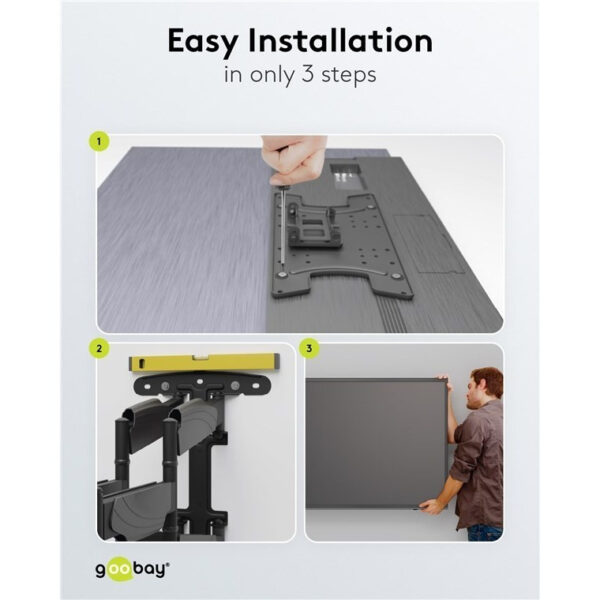 Goobay WH FULLMOTION OLED TV Wall mount L (32-65") 49956 - Black