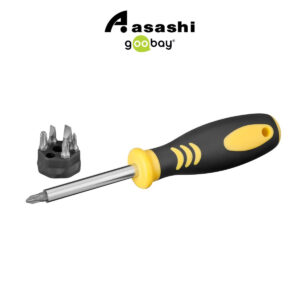 Goobay FIXPOINT Screwdriver with Magnetic Bit-Holder 77095