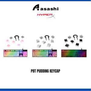 HyperX PBT Pudding Keycap-US (Black/White/Pink)