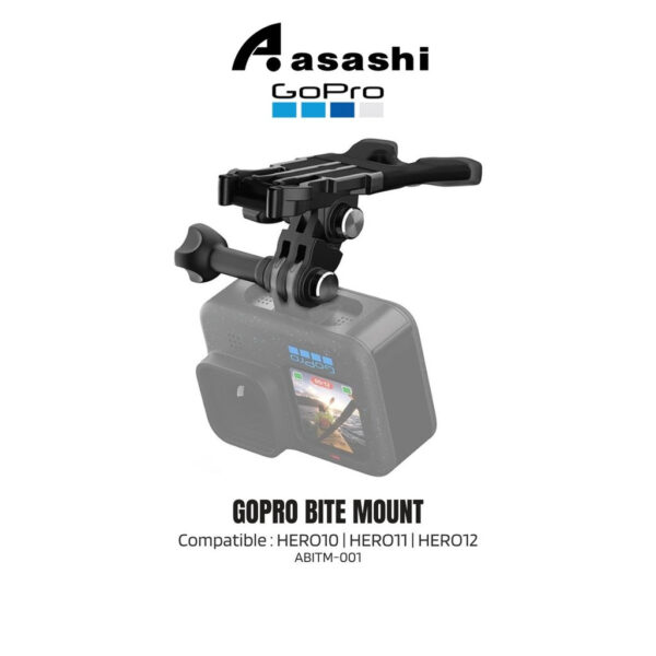 GoPro Action Camera Hands-Free Bite Mount For HERO12/HERO11/HERO10 ABITM-001
