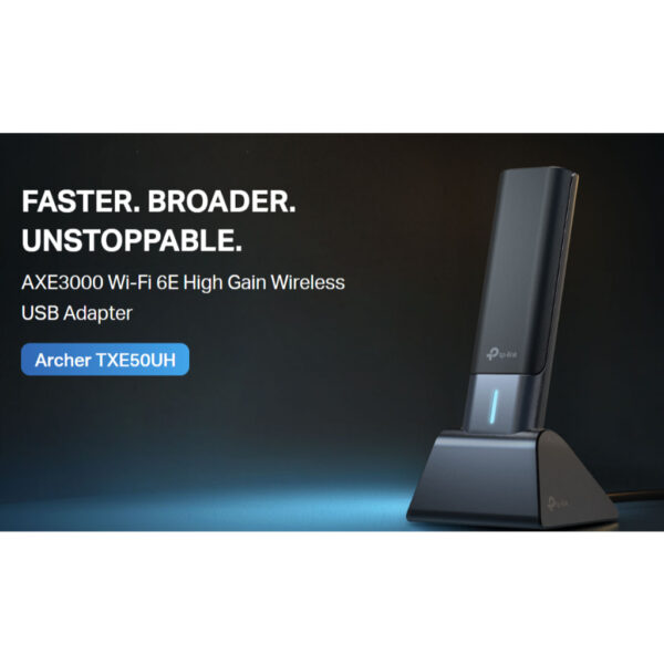 TP-Link Archer TXE50UH AXE3000 High Gain Tri-Band Wi-Fi 6E USB Adapter