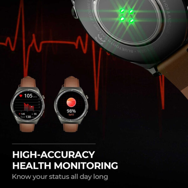 Aukey SW-2U Alloy Frame Amoled Display Smart Watch (1.43")