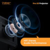 Yaber PRO U6 Entertainment Projector , 850 ANSI Lumens, Android TV 9.0, 5W X 2 Hi-Fi Stereo Speaker