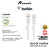 Belkin BOOST CHARGE USB-C to USB-C Cable Support PD60W 1meter Black/White CAB003bt2M CAB004bT1M