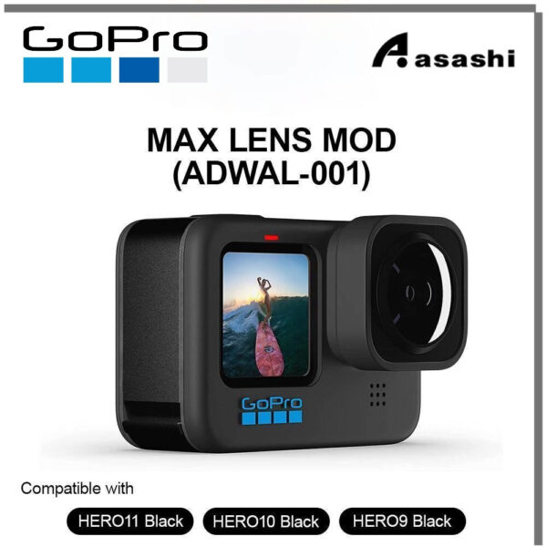GoPro MAX LENS MOD BLACK (Compatible: H9/H10/H11Mini)