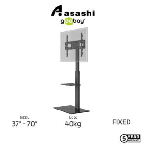 Goobay TV Floor Stand Basic L (37"-70") - Black 58526