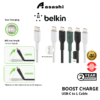 Belkin BOOST CHARGE USB-C to L Cable -1meter Black / Green / White CAA004bt1MBK CAA003/4