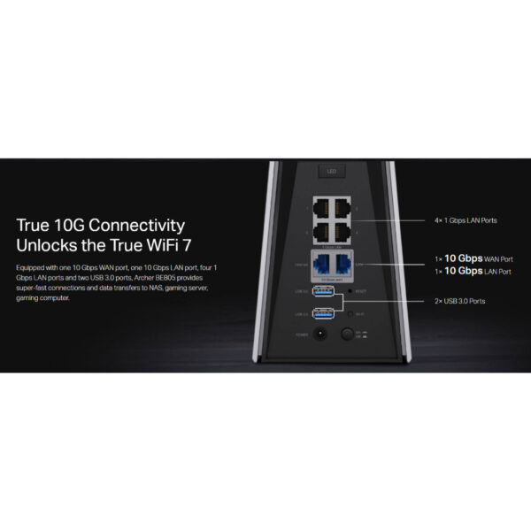 TP-Link Archer BE805 BE19000 Tri-Band Wi-Fi 7 Router