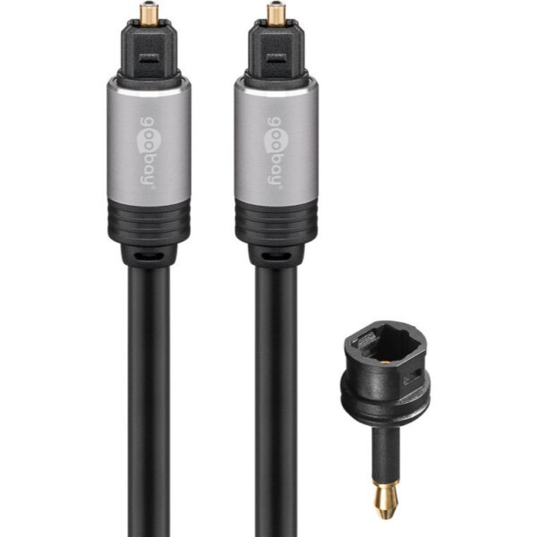 Goobay Toslink Digital Audio Connection Cable (1.5m / 3m / 5m) 77125 77137 77141