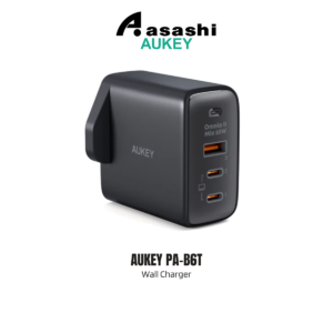 AUKEY PA-B6T Omnia II Series Dual 65W With GaN Power Tech Wall Charger iP 14/13/12 Series