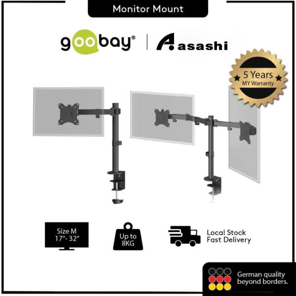 Goobay 32 Inch Monitor Mount/bracket Single Flex 58528 / Dual Flex 58529 for 17''-32''