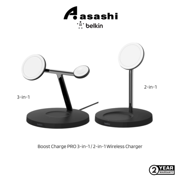 Belkin Boost Charge PRO 3-in-1 / 2-in-1 Wireless Charger WIZ009myBK