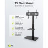 Goobay TV Floor Stand Basic L (37"-70") - Black 58526