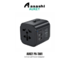 AUKEY PA-TA01 PA-TA04 Universal Travel Adapter With USB-C and USB-A Ports - Black/White (AUKEY MALAYSIA)