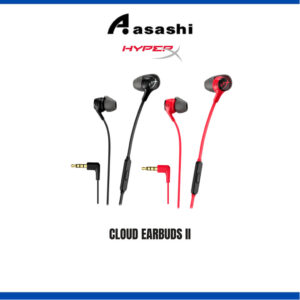 HyperX Cloud Earbuds II Gaming Earbuds with Mic (Black/Red)
