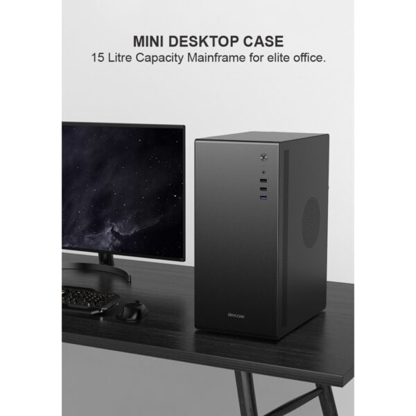 Slevcase Spotless Micro ATX Office Case with SE380 Power Supply