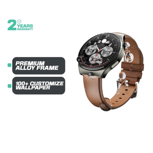 Aukey SW-2U Alloy Frame Amoled Display Smart Watch (1.43")