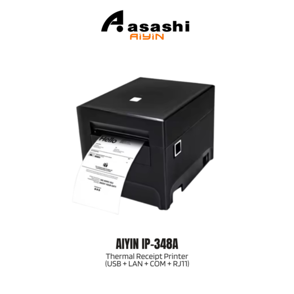 Aiyin AN803 3" Thermal Receipt Printer (USB + LAN + COM + RJ11)