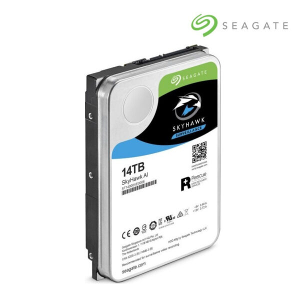 Seagate Skyhawk AI 3.5" Surveillance HDD - 7200RPM/ 256MB 5Yrs+3Yrs Rescue