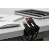 Goobay Cable Management 5 Slots Plastic 2pcs - Black 70433