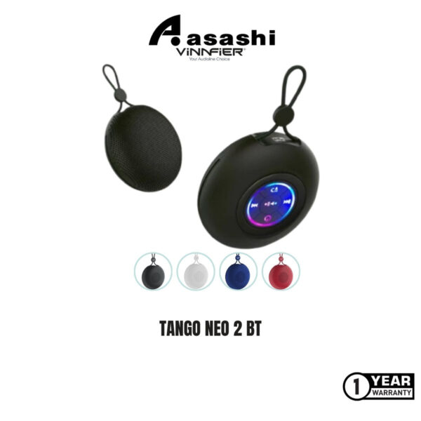 Vinnfier Tango Neo 2 / Tango Neo 2BT Wireless Portable Speaker 10W Output IPX4 Water Resistance Built-in Microphone