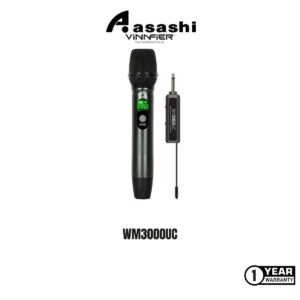 1888f68dc6ea6032ad9a7ea5b882a028.jpeg Vinnfier VF WM3000UC Professional UHF Wireless Microphone 1200mAh Up to 6 hours 40m-50m Distance Plug & Play
