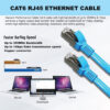 Sarowin 1M 2M 3M 5M 10M 15M 20M 30M Network Cat 6 Cable With Metal Connector 2 Years Warranty