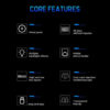 AULA F2023 RGB Gaming Keyboard Wired Membrane Switch Mechanical Feeling Aluminum Backplate Metal